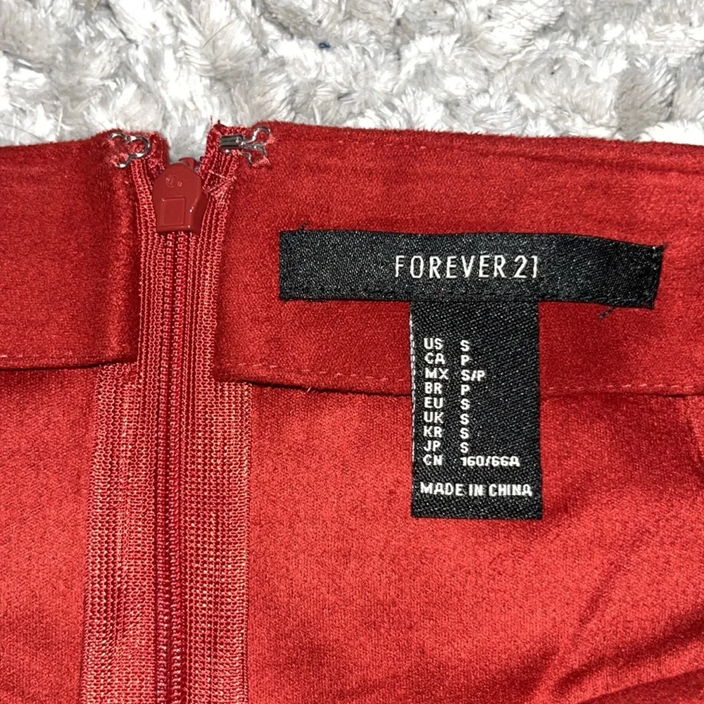 Forever 21 Faux Suede Fringe Skirt - Picture 5 of 7